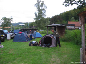 11 agosto, Campeggio ad Hedemunden, Germania