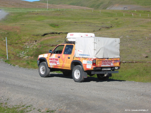 Il pick up della Toyota su cui viaggiavamo