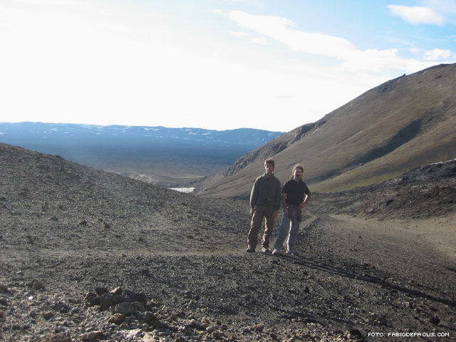 Sul sentiero vulcanico