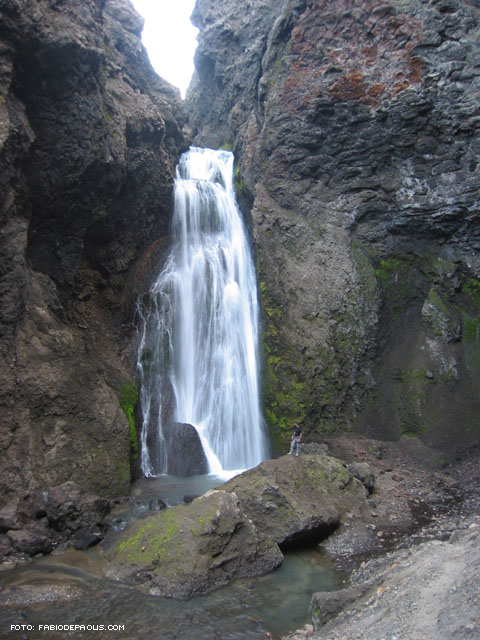 Panoramica della cascata