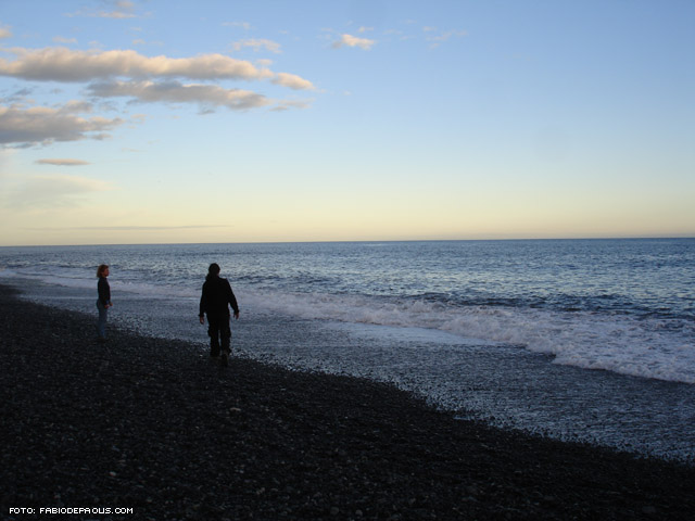 Io e Roberta in spiaggia