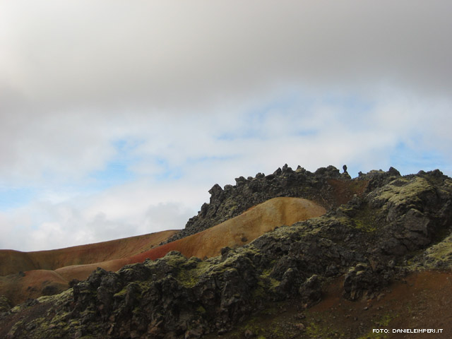 Colata lavica sulle creste