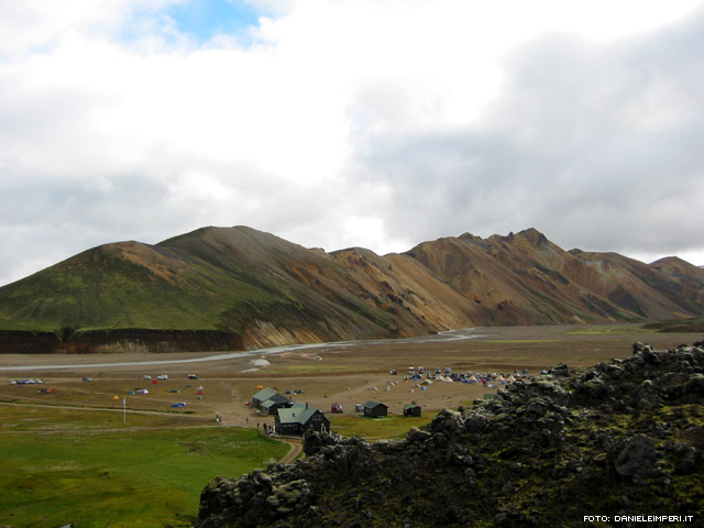 Il grande campeggio nella valllata